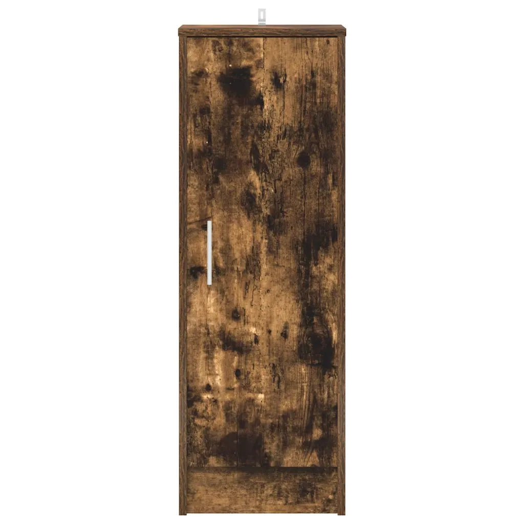 Scarpiera Rovere Fumo 32x35x92 cm in Legno Multistrato