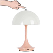 LAMPADA TAVOLO TOUCH LED MODERNA RICARICABILE BAR HOTEL RISTORANTE ROSA ML-G03