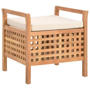 Panca contenitore 49 x 48 x 49 cm in legno massello di noce 02_0021236