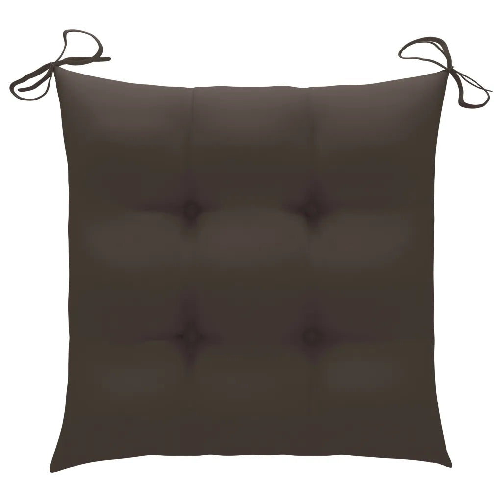 Sedie da Giardino Pieghevoli 4pz con Cuscini in Massello Acacia 3064532