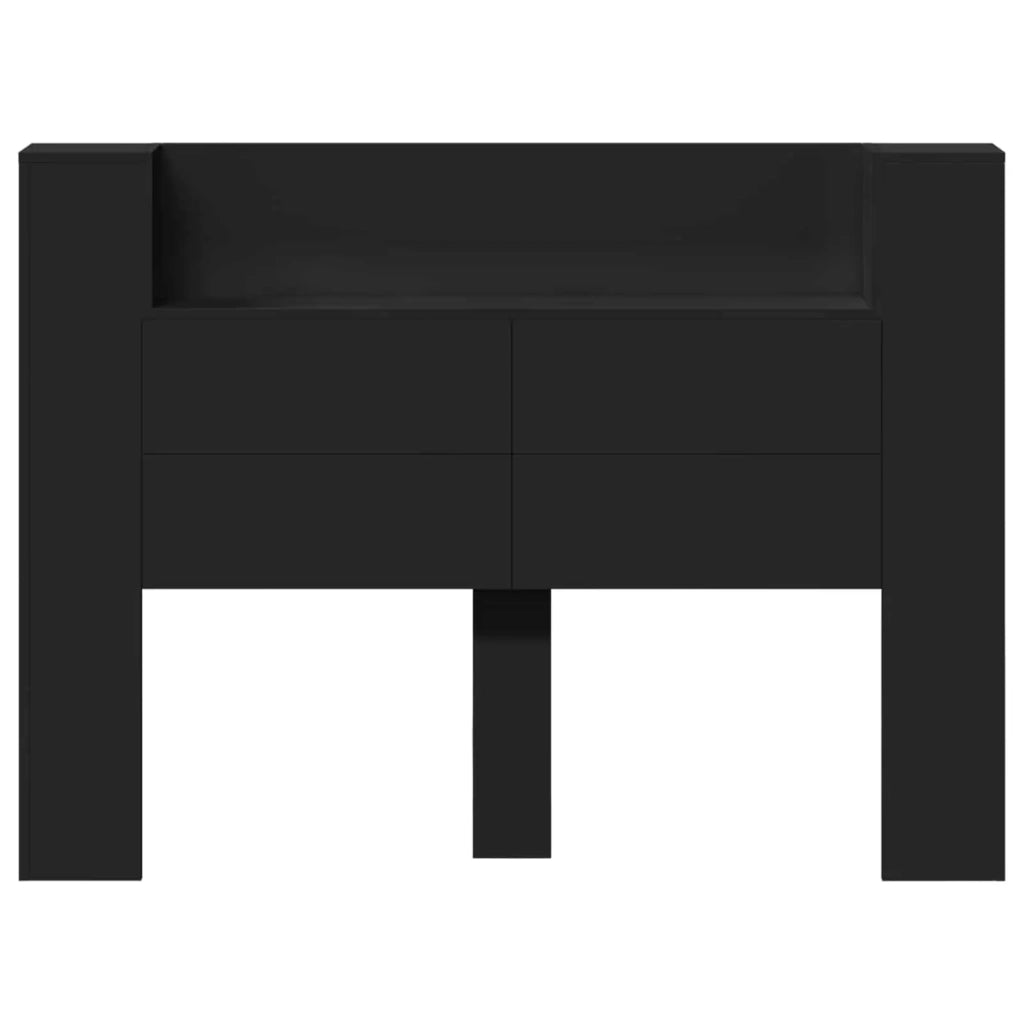 Testiera Nero 140 x 16,5 x 103,5 cm Legno multistrato 3418671