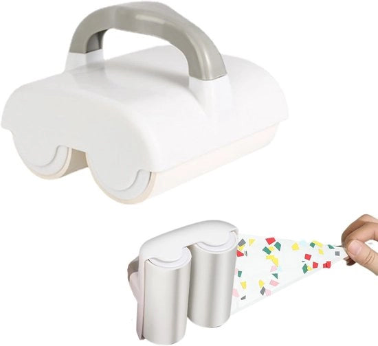 Speciale stufanti per peli animali, stufanti per abbigliamento e accessori da viaggio speciale stufanti per peli animali e abbigliamento (versione con tamburo doppio) con 4 rulli sostituibili