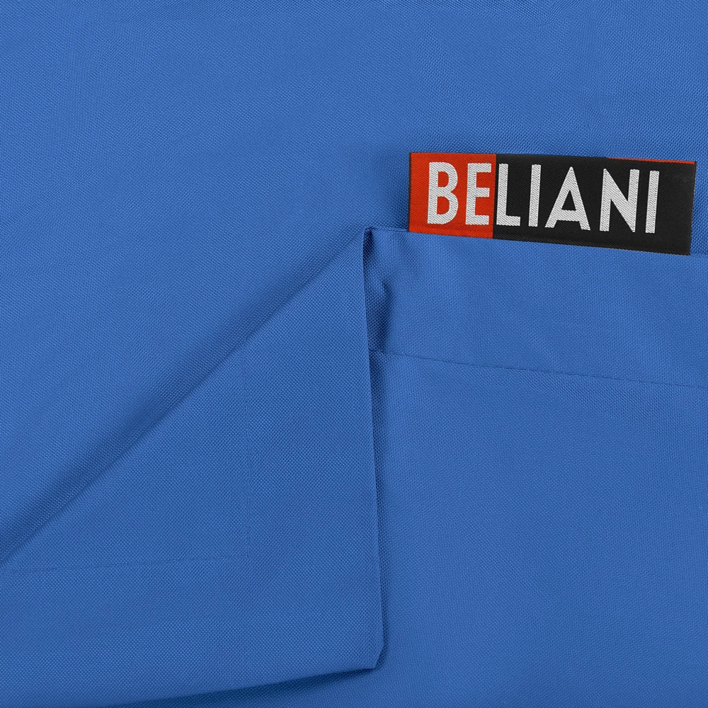 Pouf seduta poltrona sacco Grande Blu Cobalto con la Zip 140 x 180 cm