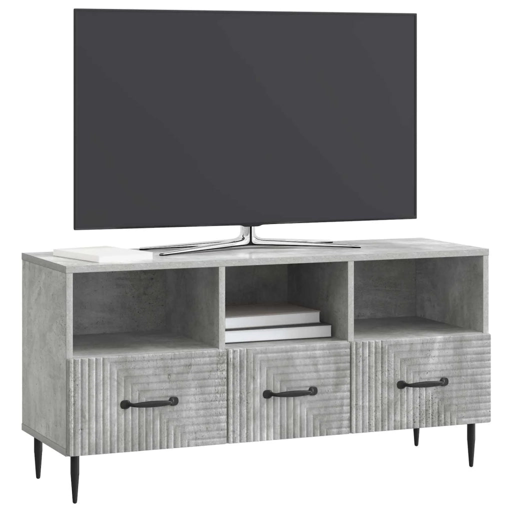 Mobile TV con cassetto Grigio Cemento 102 x 34,5 x 50 cm 894908