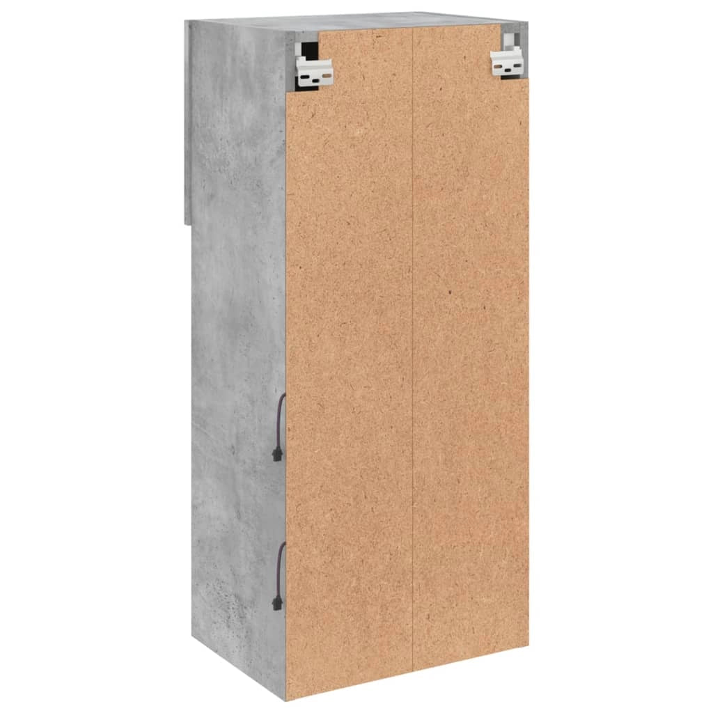 Mobile TV multimediale scaffale TV credenza mobile TV sala da pranzo soggiorno camera da letto con luci LED 40,5 x 30 x 90 cm grigio 02_0026603