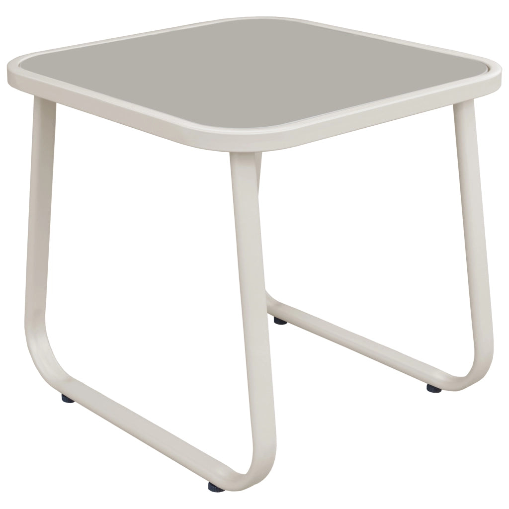 Sedia a dondolo 2 posti in textilene beige TENERIFE