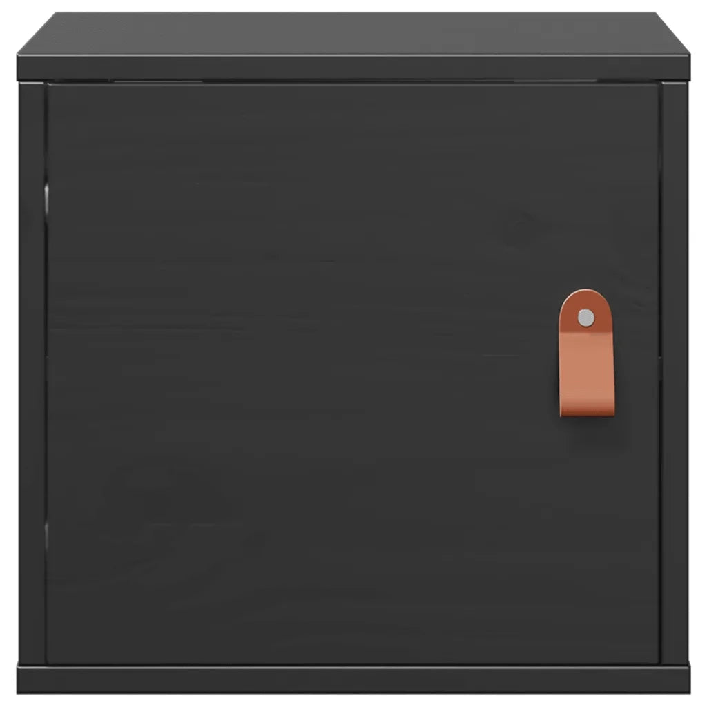 Pensili 2pz Neri 31,5x30x30 cm in Legno Massello di Pino cod mxl 32746