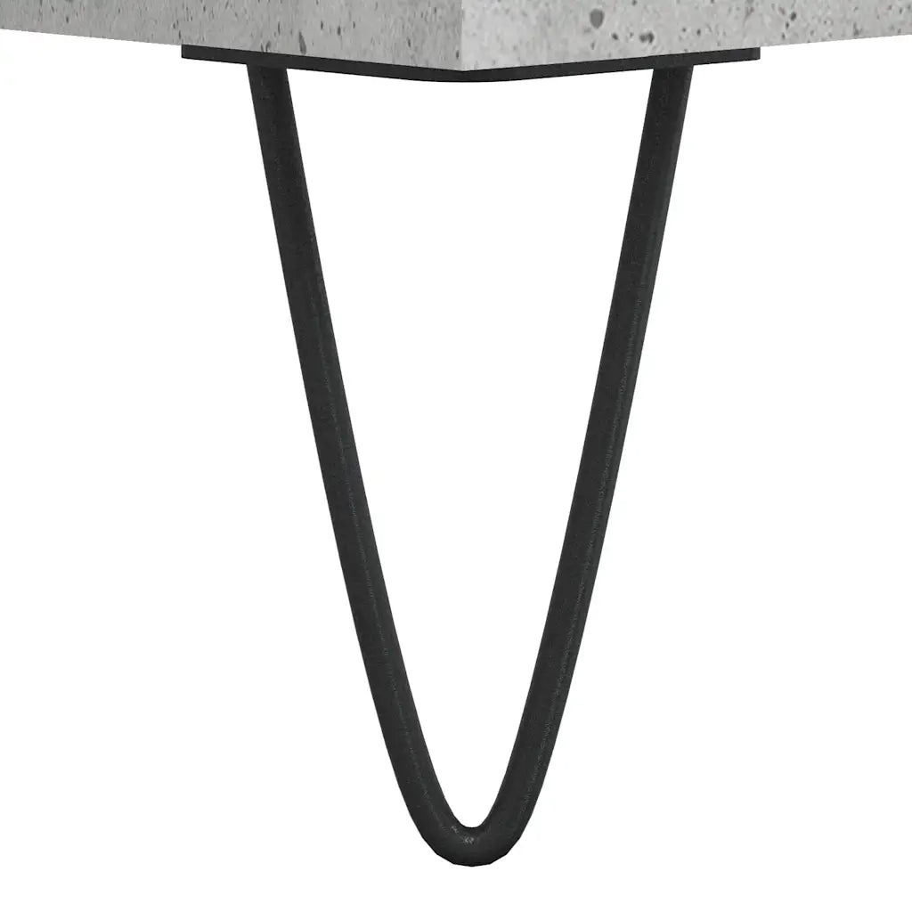 Comodino-Tavolino da notte Grigio Cemento 40x35x50 cm in Legno Multistrato 997151