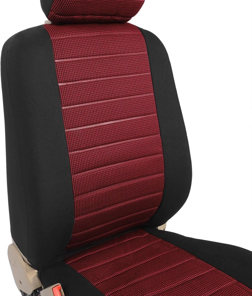 Coprisedili Auto 7 Posti per Pkw, Van Seat Cover Protezioni Universali per Macchina Tessuto Poliestere Rosso