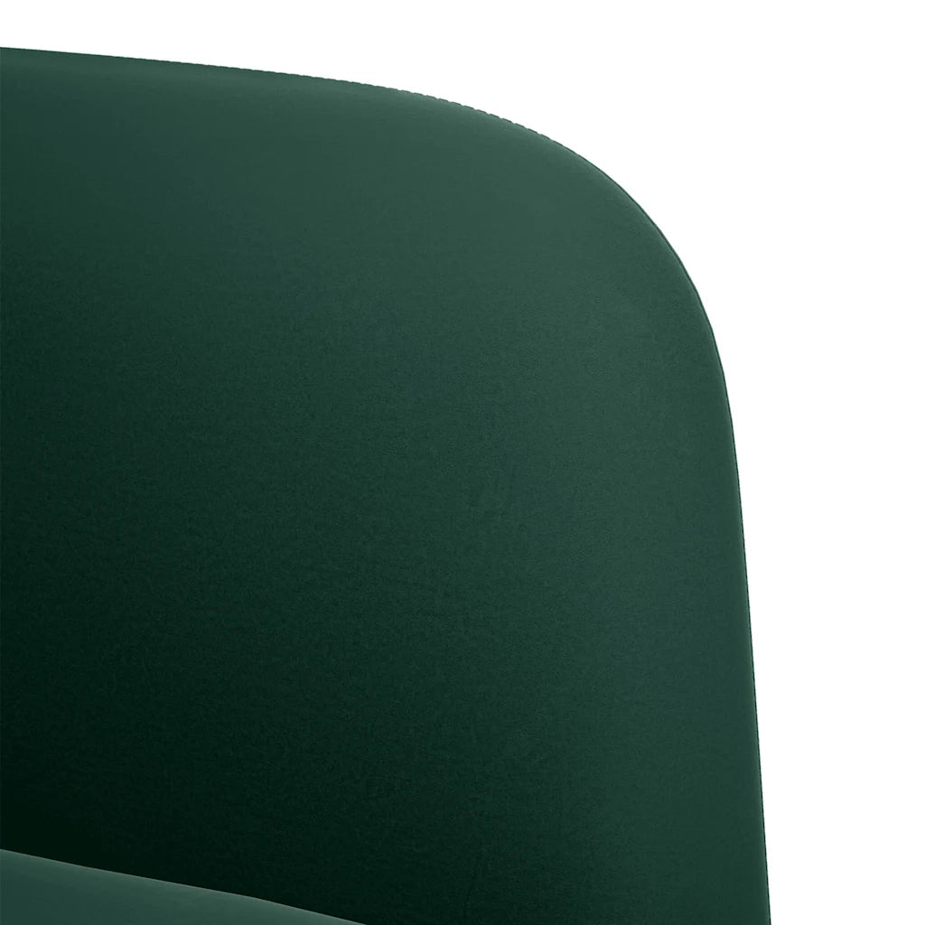 Divano Divanetto Verde Scuro 109 cm Velluto 4100589