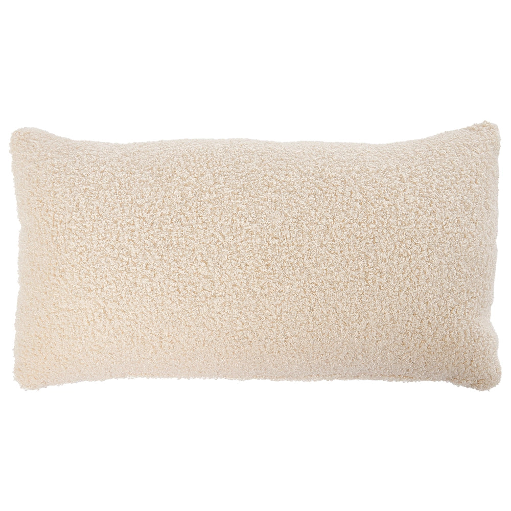 Poltrona da salotto con schienale curvo  boucle beige stile glam elegante soggiorno