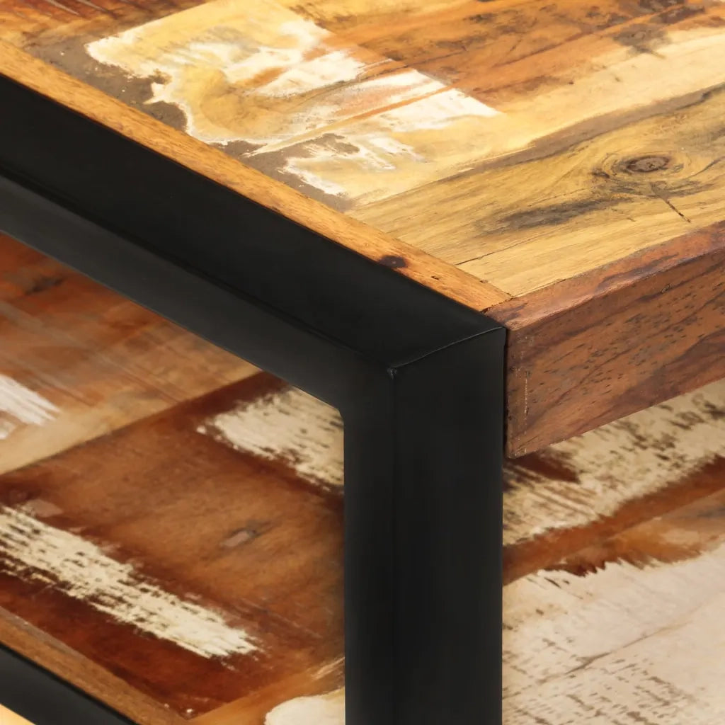 Tavolino da Salotto-Tavolino da soggiorno-Tavolo 120x60x40 cm in Legno Massello di Recupero