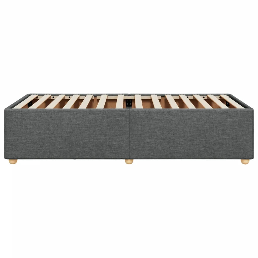 Struttura letto senza Materasso singolo Grigio Scuro in Tessuto 3284782