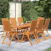 Set Mobili da Pranzo per Giardino 9 pz Legno Massello di Acacia 160-240 cm 3079640