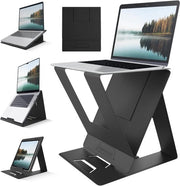 Supporto Portatile per Laptop - Regolabile in 5 Posizioni - Supporto per Laptop e Tablet - Supporto per Scrivania - Supporto per Laptop Portatile - Supporto per Tablet Portatile