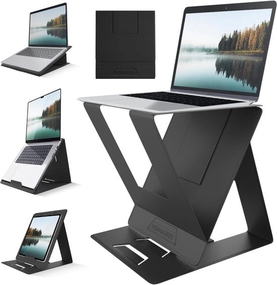 Supporto Portatile per Laptop - Regolabile in 5 Posizioni - Supporto per Laptop e Tablet - Supporto per Scrivania - Supporto per Laptop Portatile - Supporto per Tablet Portatile