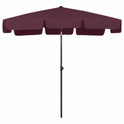 Ombrello | Parasolne da Spiaggia Rosso Bord¨° 200x125 cm