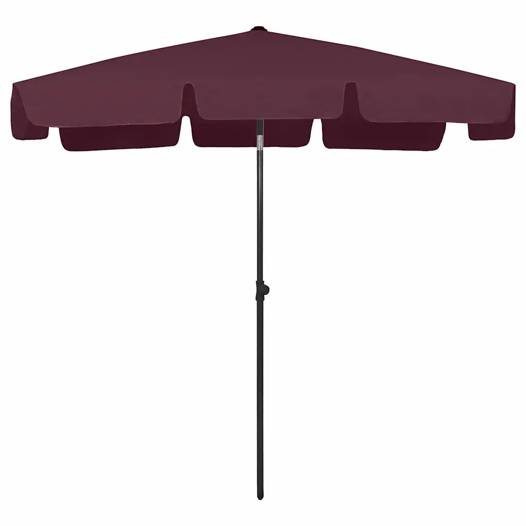 Ombrello | Parasolne da Spiaggia Rosso Bord¨° 200x125 cm