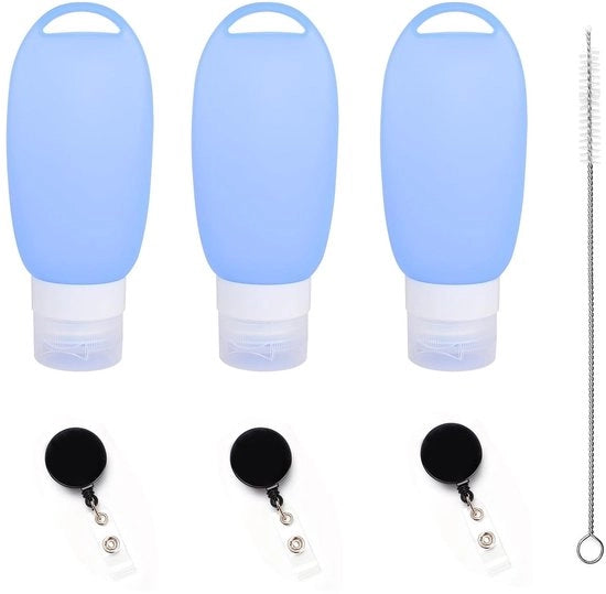 Contenitore per cibo per cani in silicone - trasportabile - blu - adatto per piccoli cani