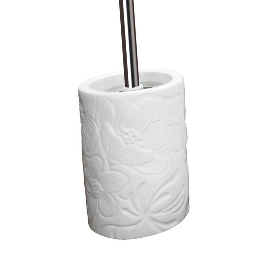 Portascopino serie art flora in ceramica