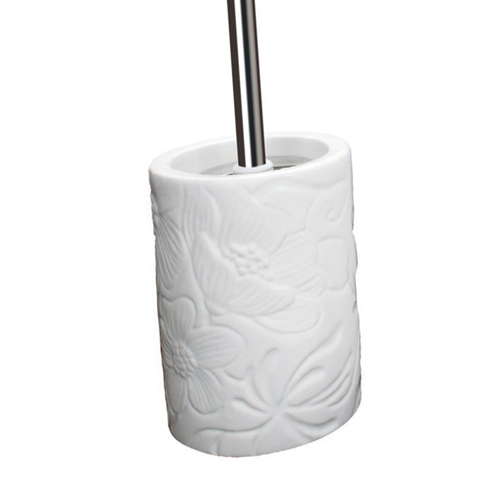 Portascopino serie art flora in ceramica