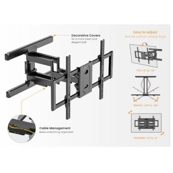 43-100 full motion tv mount brack - 650348
