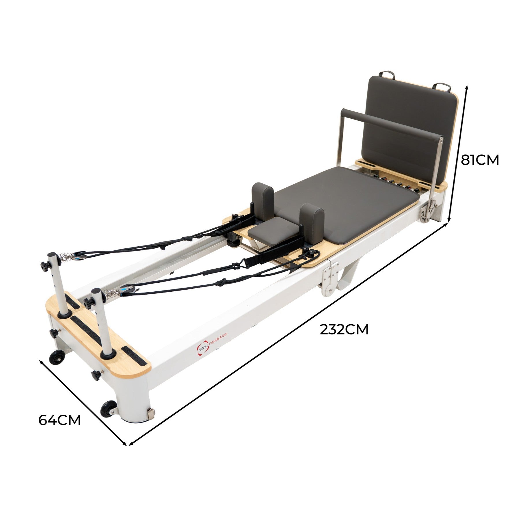 Macchina Pilates Reformer Alluminio Pieghevole Multifunzionale Casa Palestra