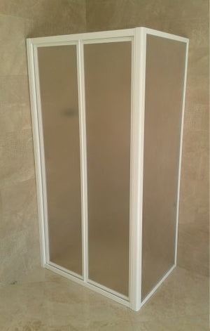 Box doccia acrilico - 2 lati, Fisso piu' Libro - Misura: 70 x 65 x h185 