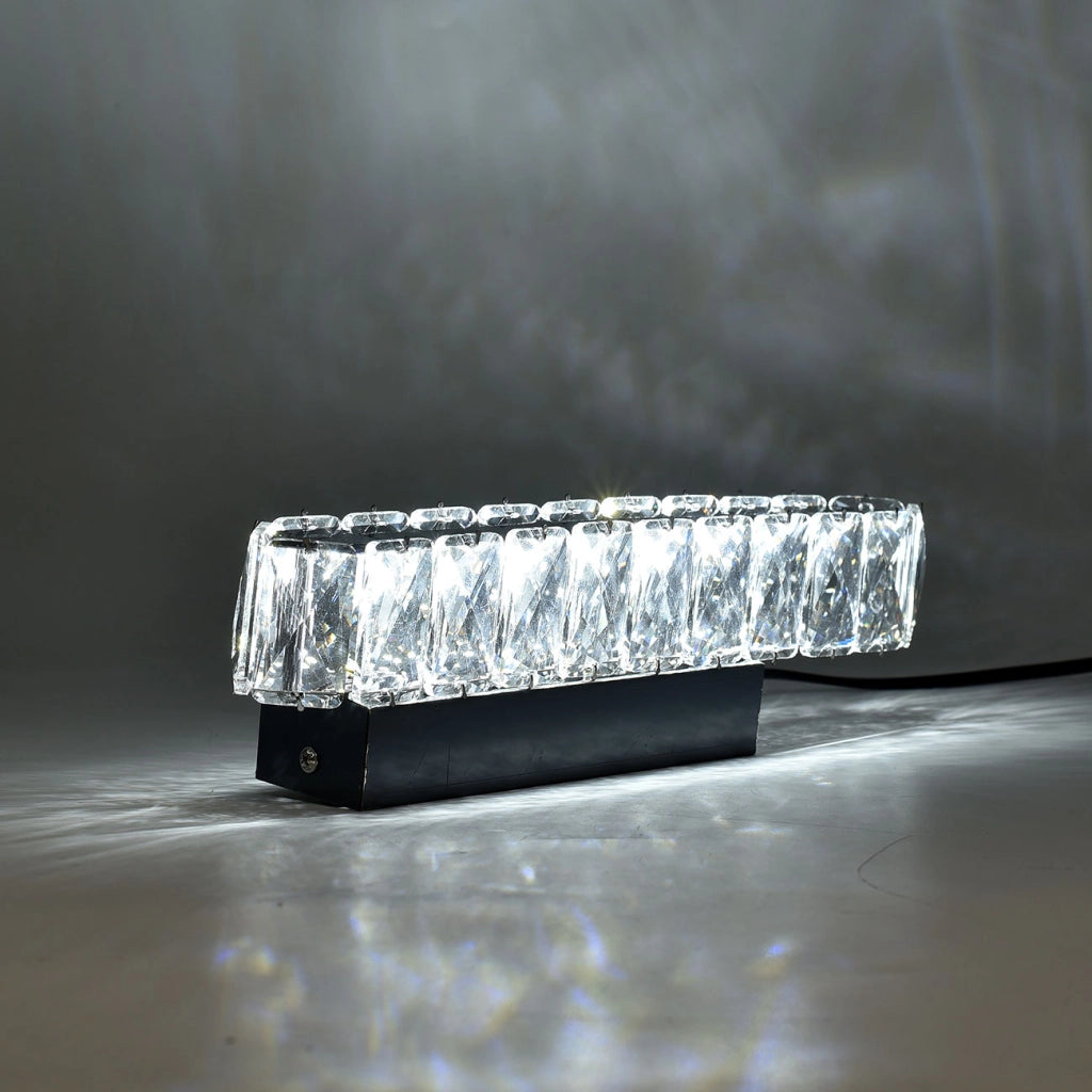 APPLIQUE LED DA PARETE 5W IN ACCIAIO E VETRO CON INTERRUTTORE CCT SWITCH - LUCE CALDA NATURALE E FREDDA DESIGN MODERNO ED ELEGANTE PER INTERNI