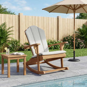 Sedia a dondolo Adirondack da giardino Naturale 100% Poliestere 42041359