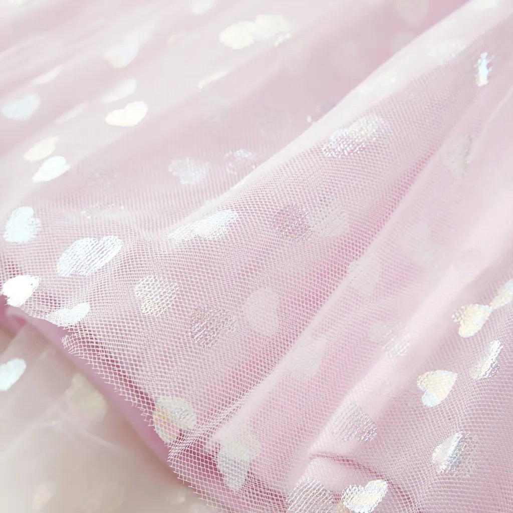 Abito da Bambina con Volant Rosa Chiaro 104 CFW1245791