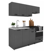 Cucinino Covor, Cucina un Ripiano, Nero Antracite