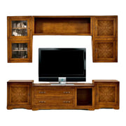 Parete attrezzata in legno finitura bassano 260x65 - Mobili 2G