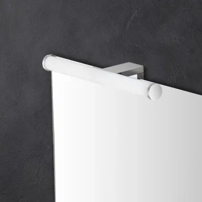 Lampada LED per specchio bagno 30 cm cromo con doppia installazione