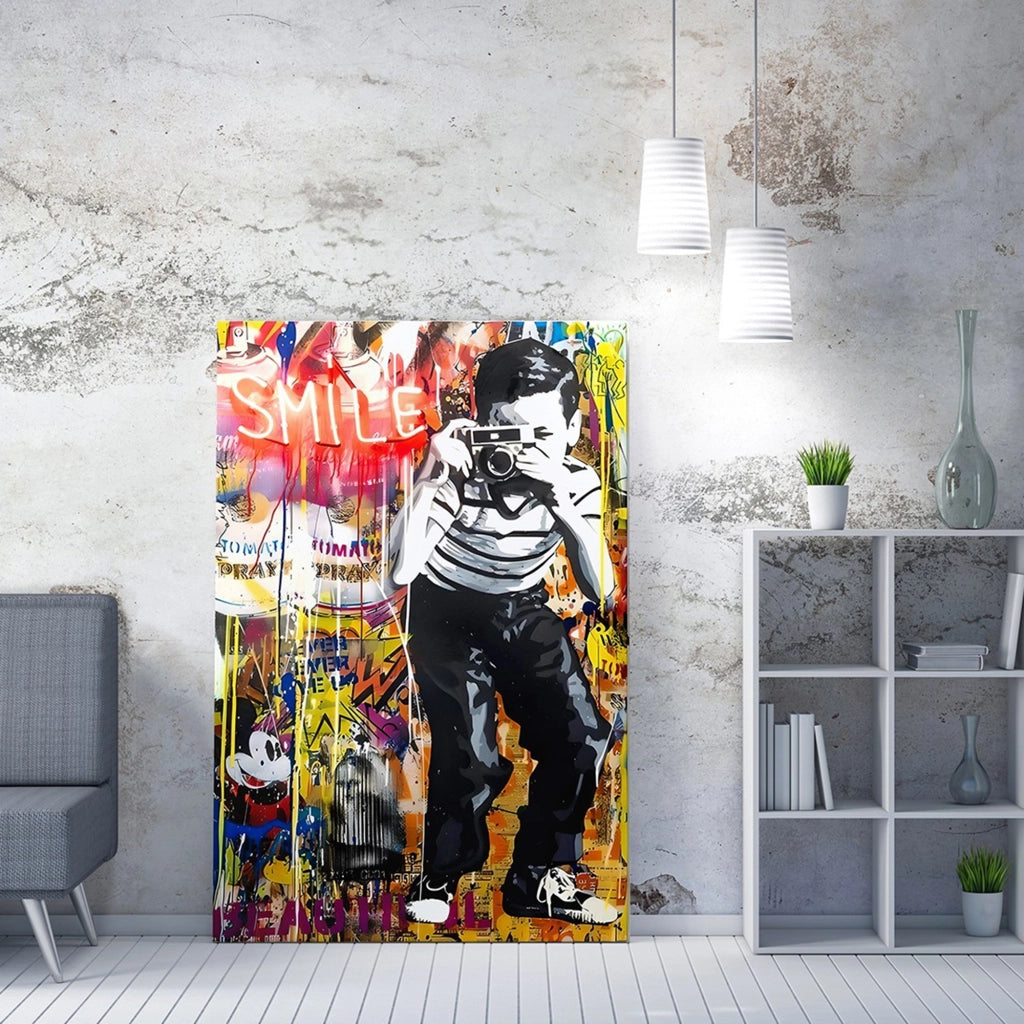 Naneteno, Quadro Materiale Struttura in Tessuto, 50x70h cm Multicolore