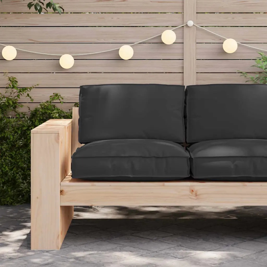 Cuscino per sedie | Cuscino Nero 80 x 80 x 12 cm Tessuto Oxford