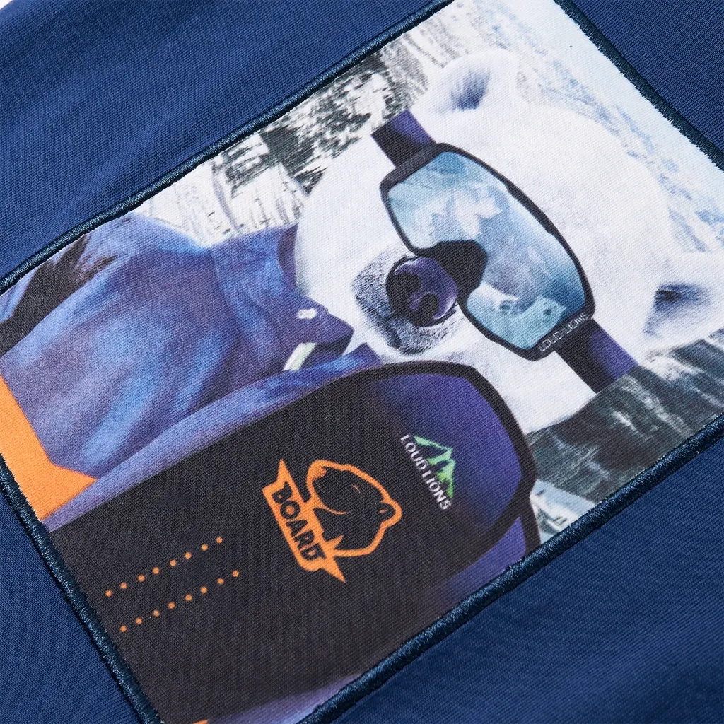 Maglietta da Bambino a Maniche Lunghe Blu Jeans 92 13134