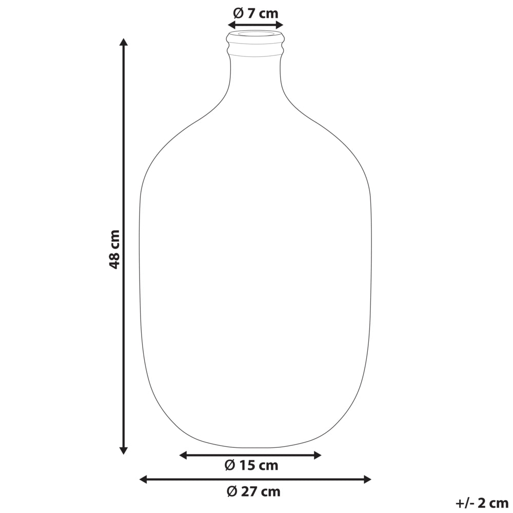 Vaso decorativo in vetro turchese 48 cm decorativo fatto a mano rotondo a forma di bocciolo da tavolo decorazione della casa design moderno