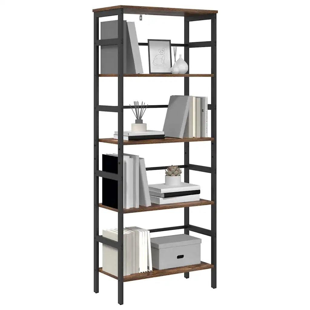 Libreria Rovere fumé 60 x 29,5 x 149 cm Legno multistrato