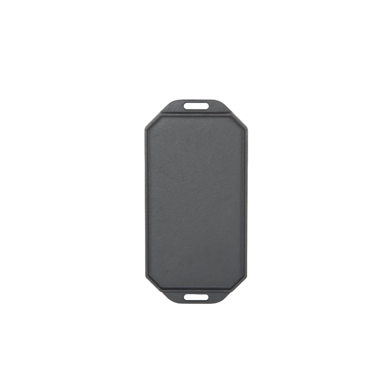 Piastra in ghisa con vassoio in legno, manico rimovibile in acciaio inox con finitura opaca 33 x 16.5 cm Cozze by Ezooza