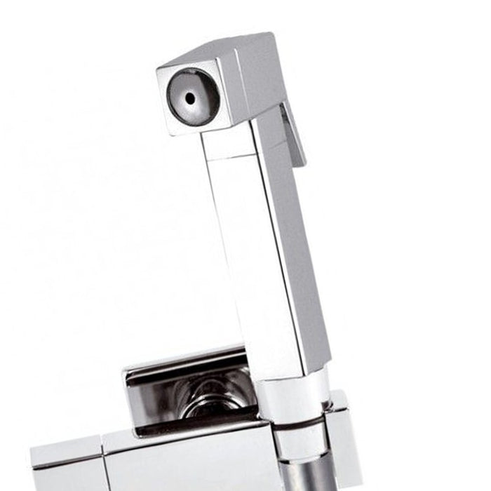 Set idroscopino quadro composto da: rb120 sq, flessibile e rubinetto ad angolo sq