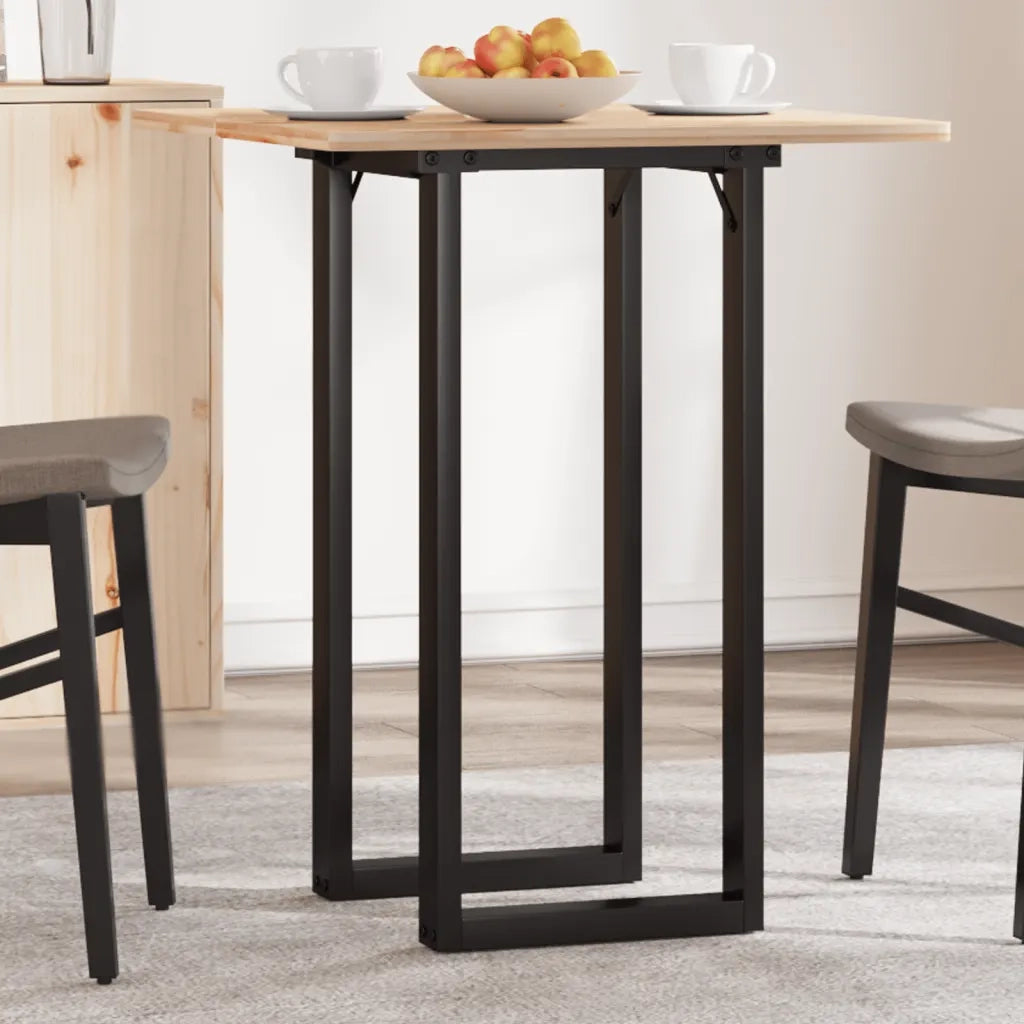 Telaio Gambe a O per Tavolo da Pranzo 80x40x73 cm in Acciaio 357885