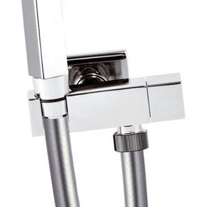 Set idroscopino quadro composto da: rb120 sq, flessibile e rubinetto ad angolo sq