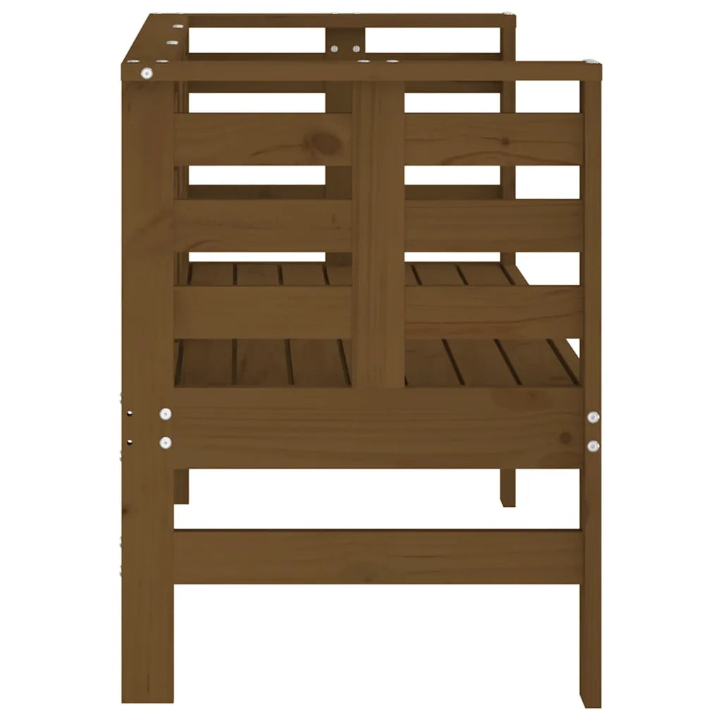 Panchina da Giardino | Panca da Giardino Ambra 111,5x53x71 cm Legno Massello di Pino