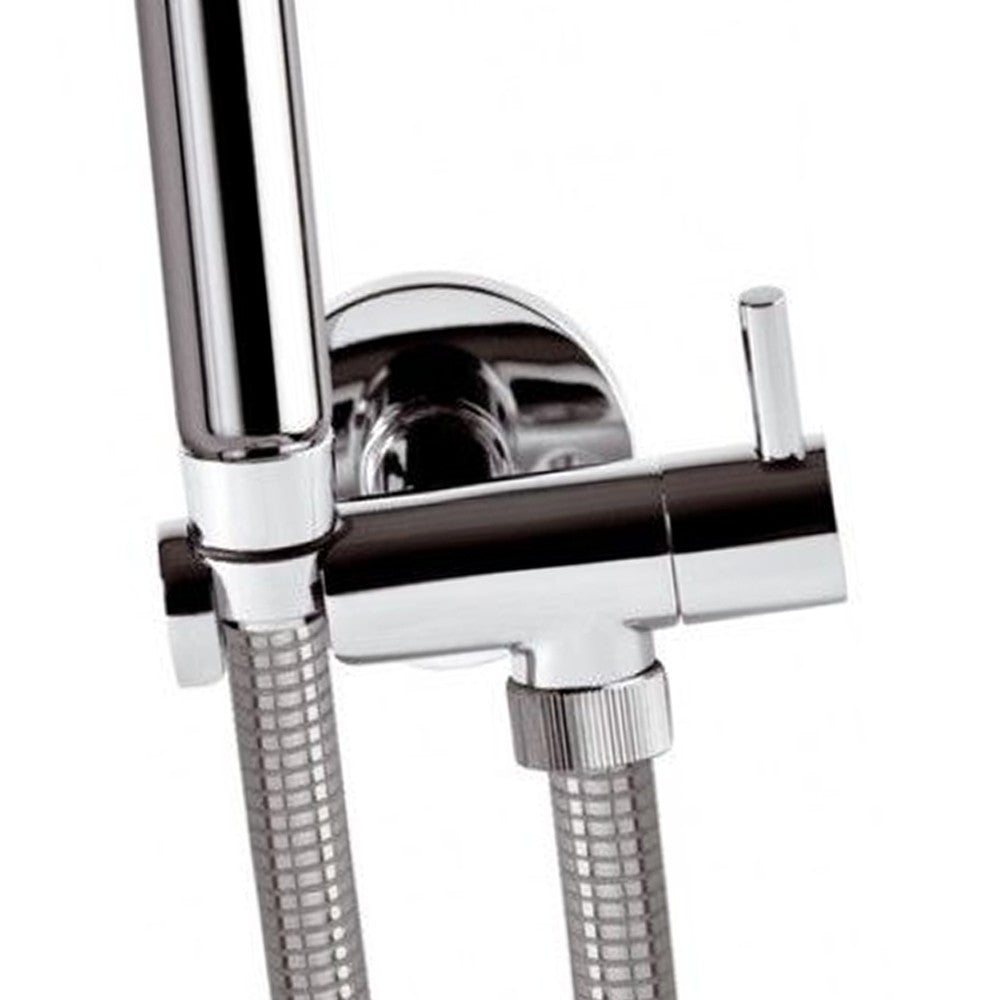 Set idroscopino composto da: idroscopino art. rb100, flessibile crom e rubinetto minimal