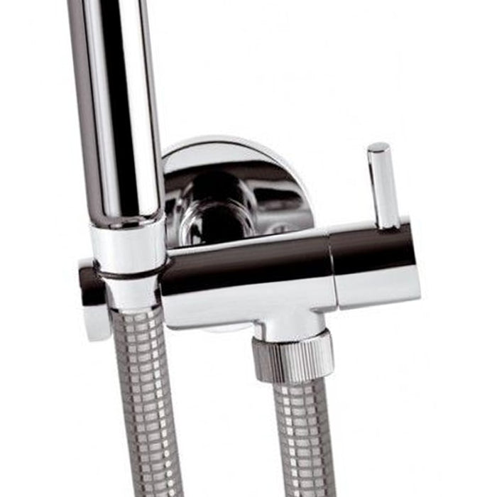 Set idroscopino composto da: idroscopino art. rb100, flessibile crom e rubinetto minimal