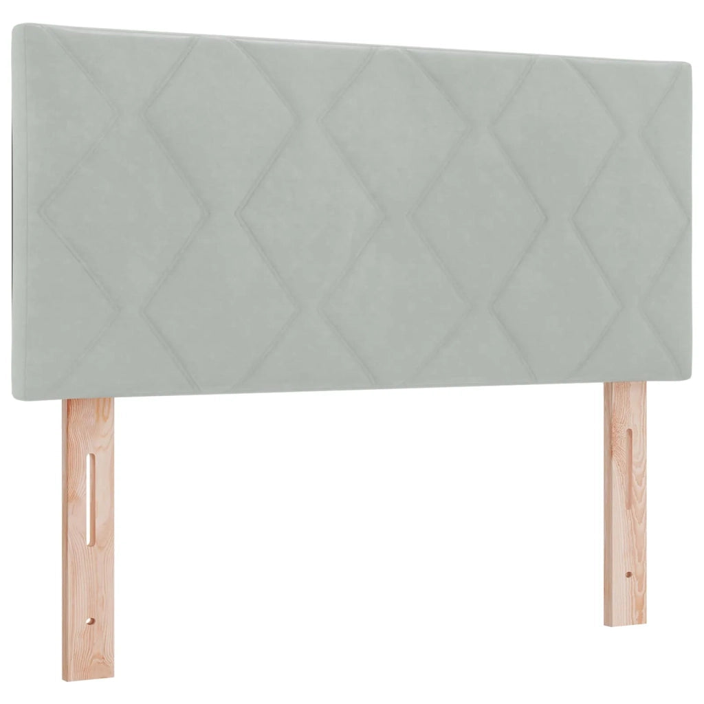 Letto con Contenitore Grigio Chiaro 100 x 200 cm Velluto 3458847