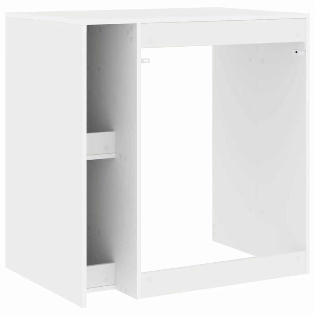 Mobiletto per lavatrice con porta Bianco 87 x 60 x 89 cm