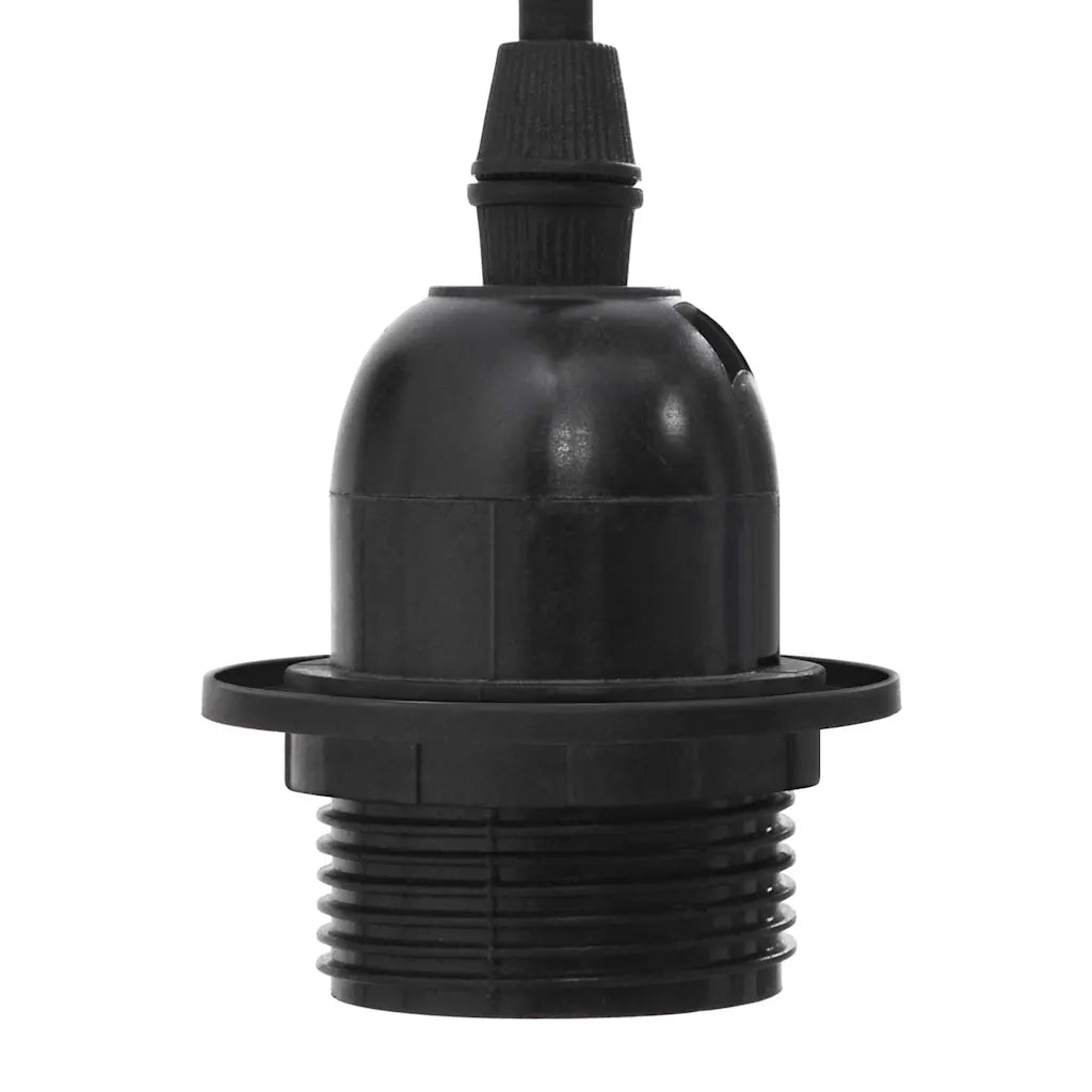 Lampada a Sospensione con 5 Portalampada E27 in Metallo Nero CFW3939712