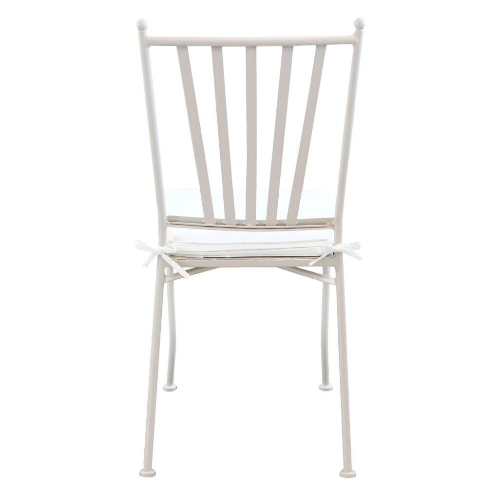 Sedia da Giardino con cuscino in Acciaio cm 41x53x90 - NEVIL